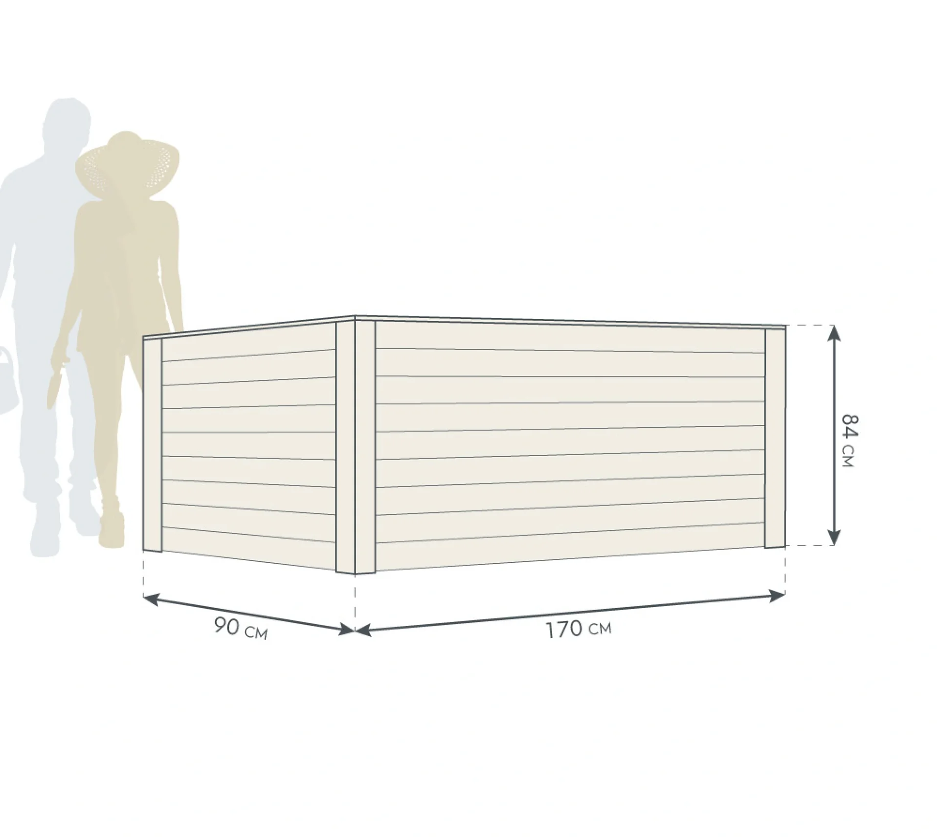 Hochbeet Lärche 170 - 10