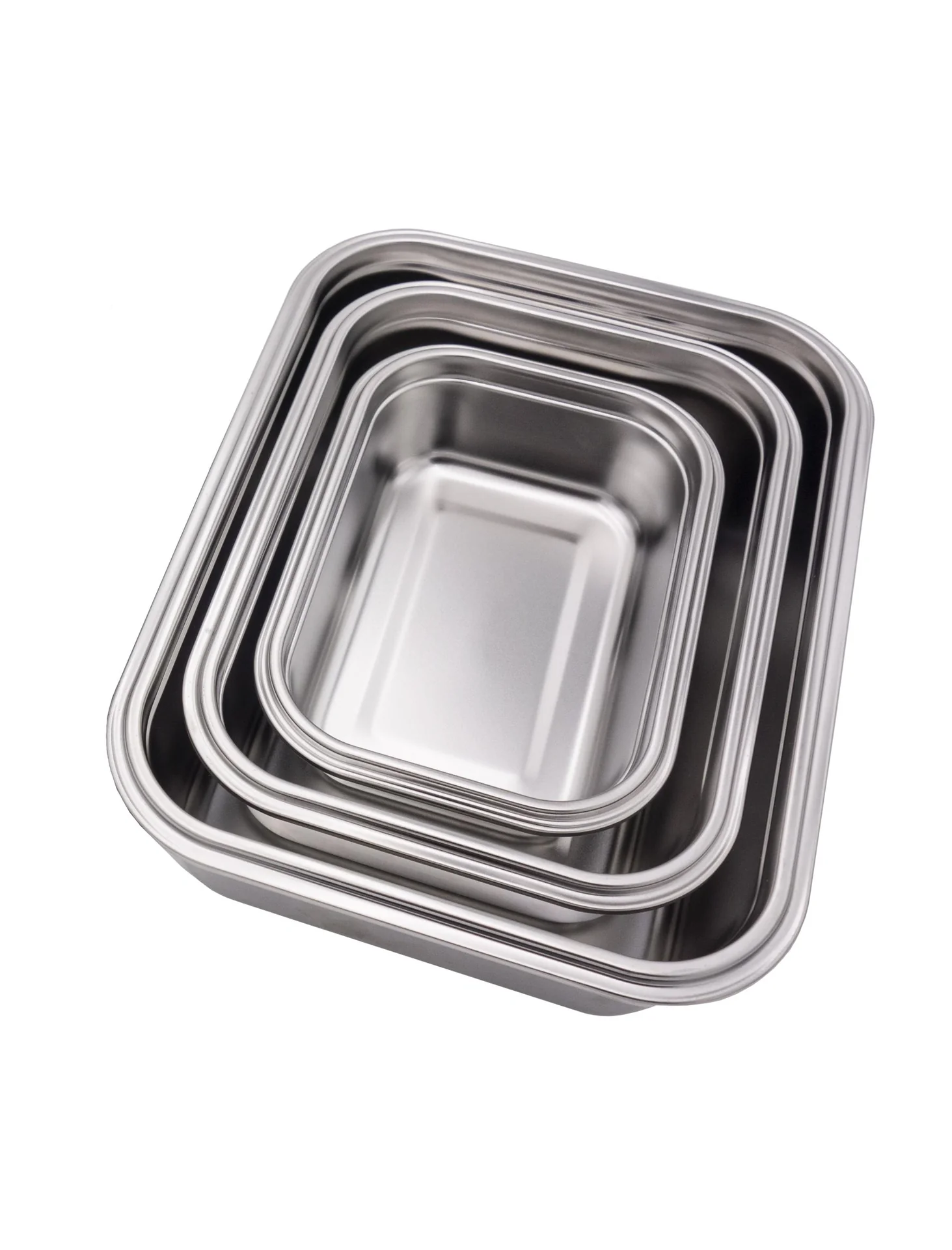 Frischhaltedosen XL Edelstahl mit Klick-Deckeln, 6-teilig - 4