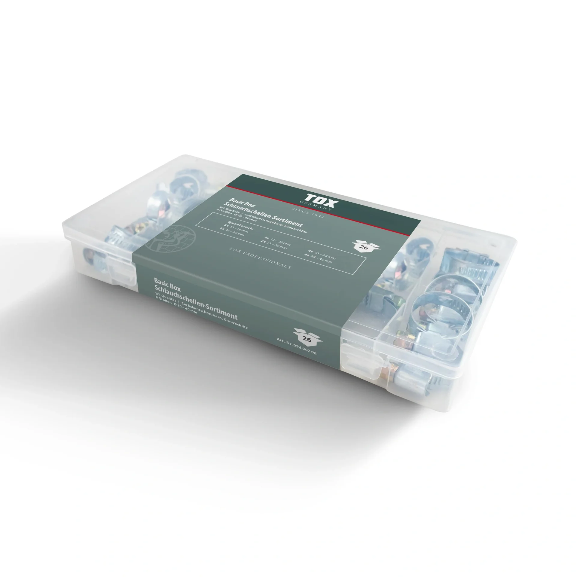 Schlauchschellen - Sortiment Basic Box 26-teilig - 4