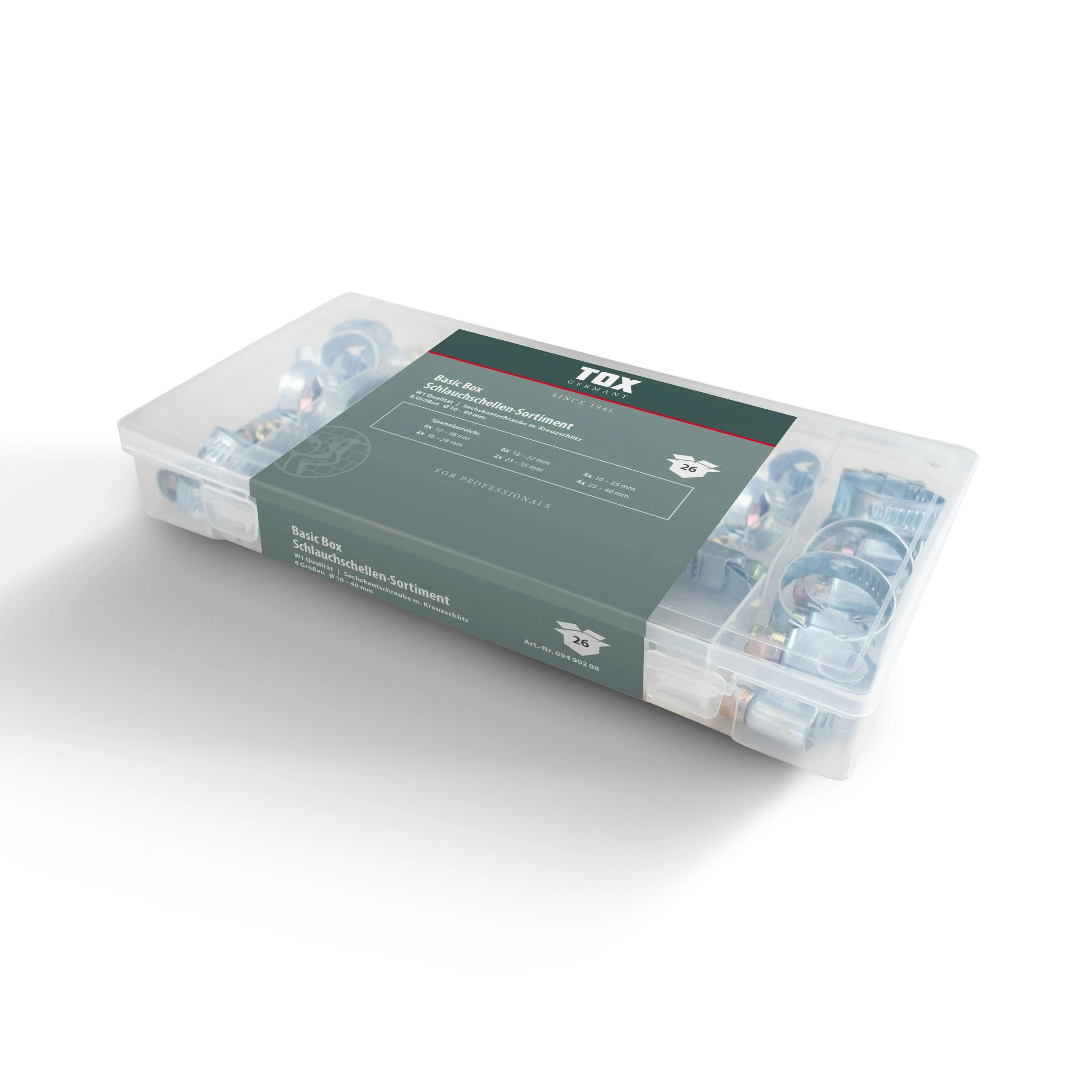 Schlauchschellen - Sortiment Basic Box 26-teilig - 4