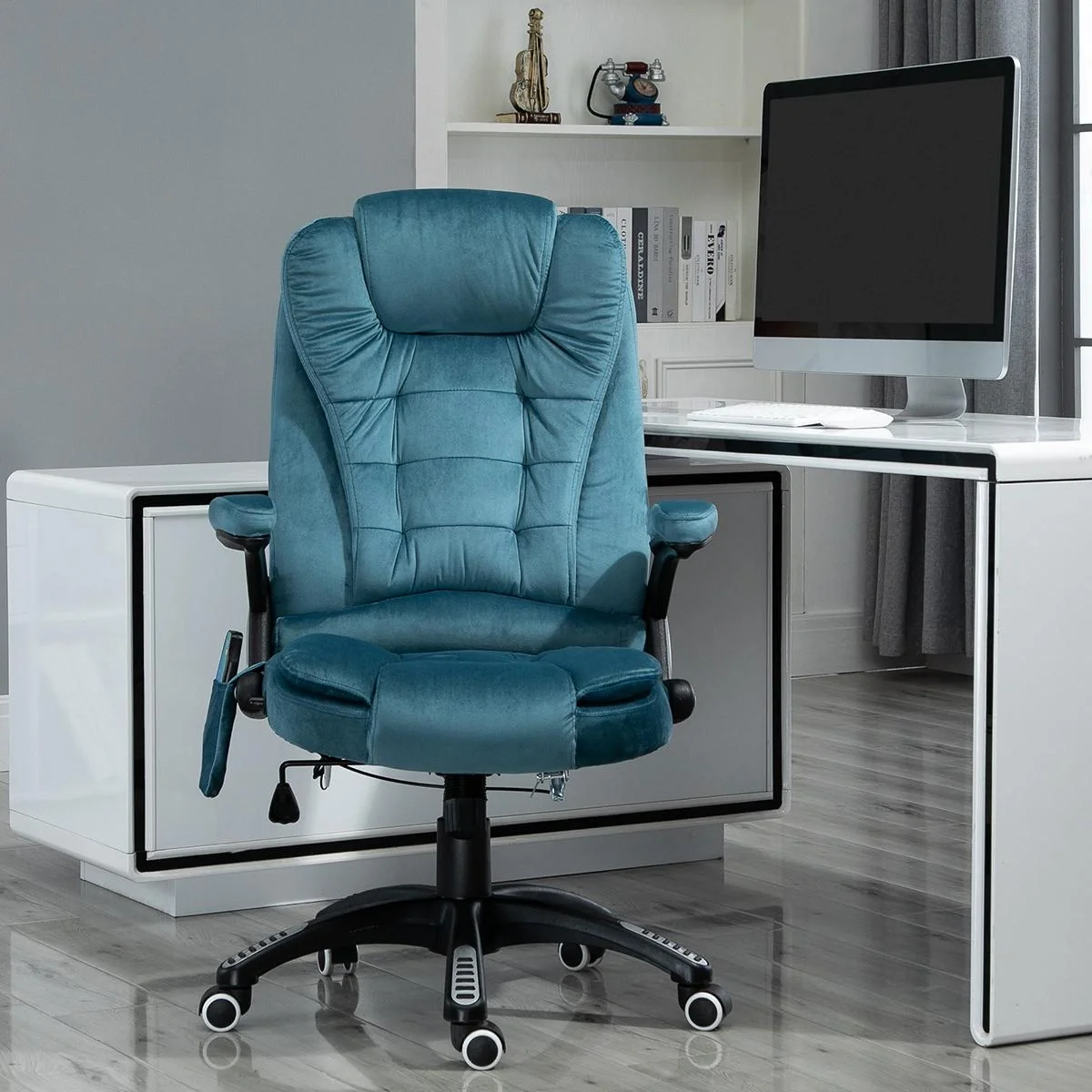 Massagesessel Chefsessel mit Massagefunktion höhenverstellbarer Drehstuhl ergonomischer Gamingstuhl Bürostuhl massage Bl - 4