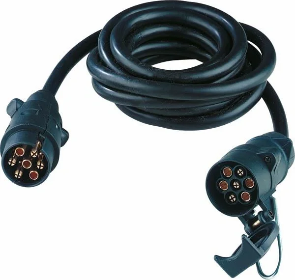 Verlängerungskabel 3 m lang, 7-poliger Stecker/7-polige Kupplungsdose - 1
