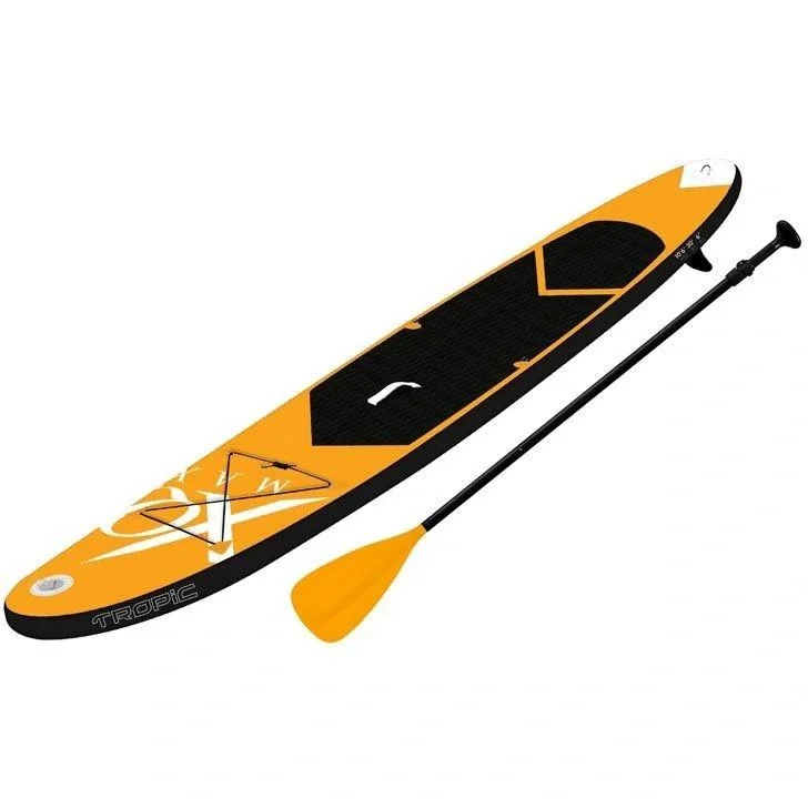Special Edition Sup board set - 6-teilig mit FREE SUP Chair - bis zu 150 kg - 320 cm - Aufblasbar - Orange/Schwarz - 7