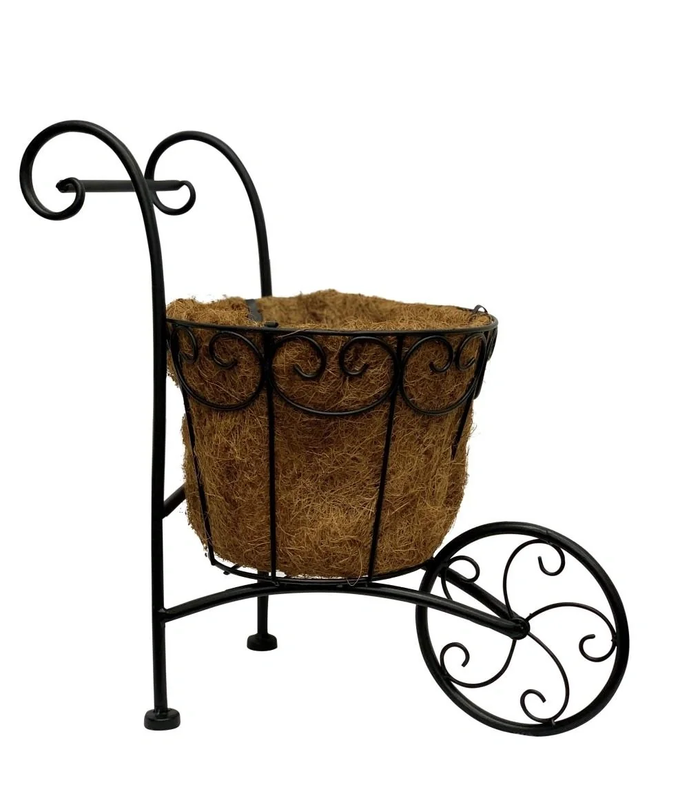 Pflanzenständer Schubkarre aus Metall - 2