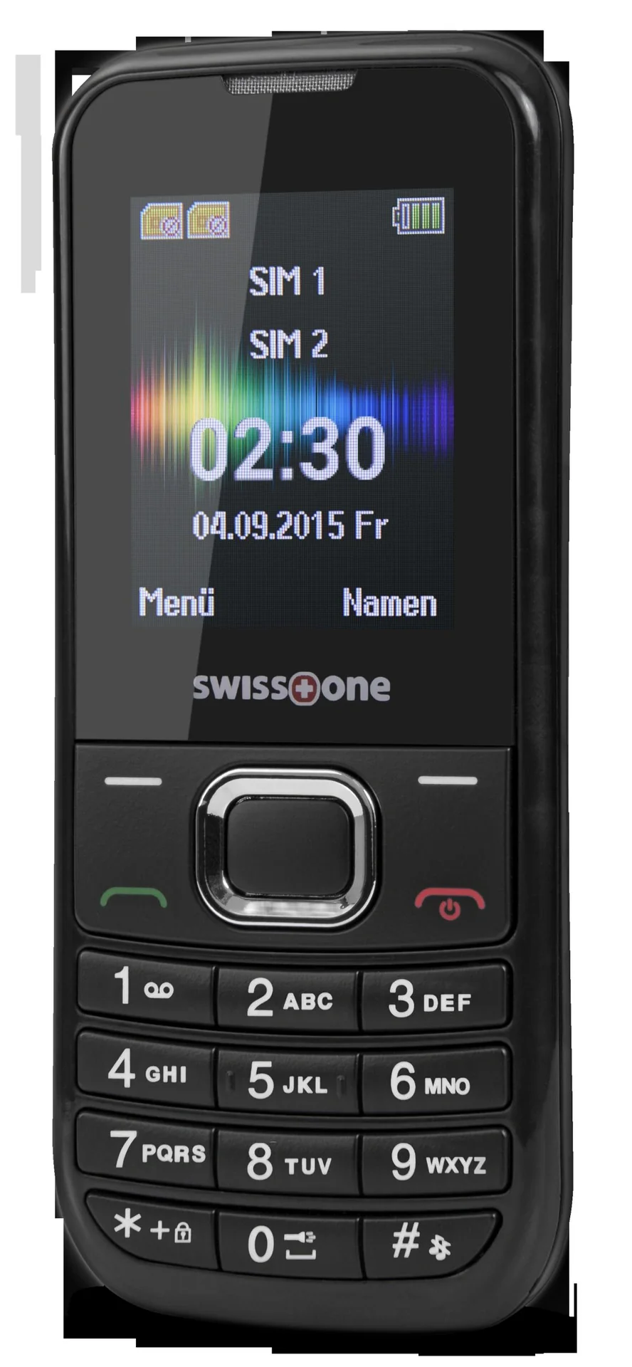 Mobiltelefon SC 230 schwarz mit Dual Sim, Bluetooth, Taschenlampe, Farbdisplay, Freisprechfunktion - 3