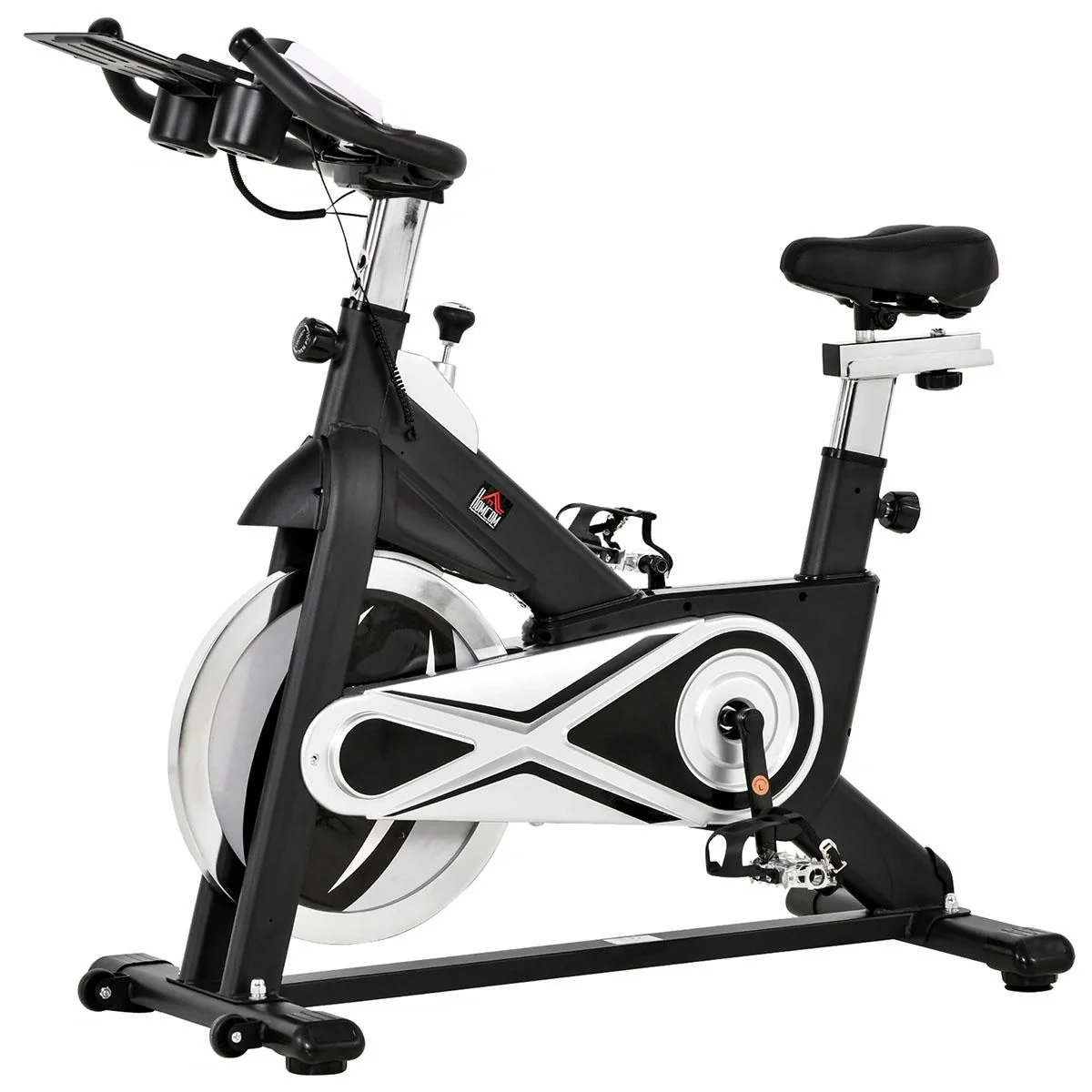 Fahrradtrainer Indoor Heimtrainer mit 18KG Schwungrad Home Gym Cycling Bike Trainer Fitnessfahrrad Stufenlos Widerstand - 4