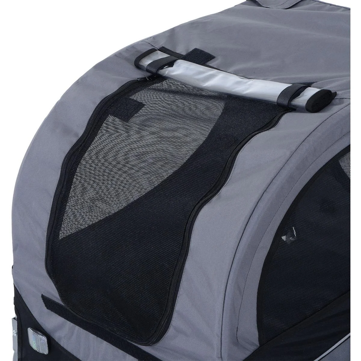 Fahrradanhänger für Hunde grau - 9