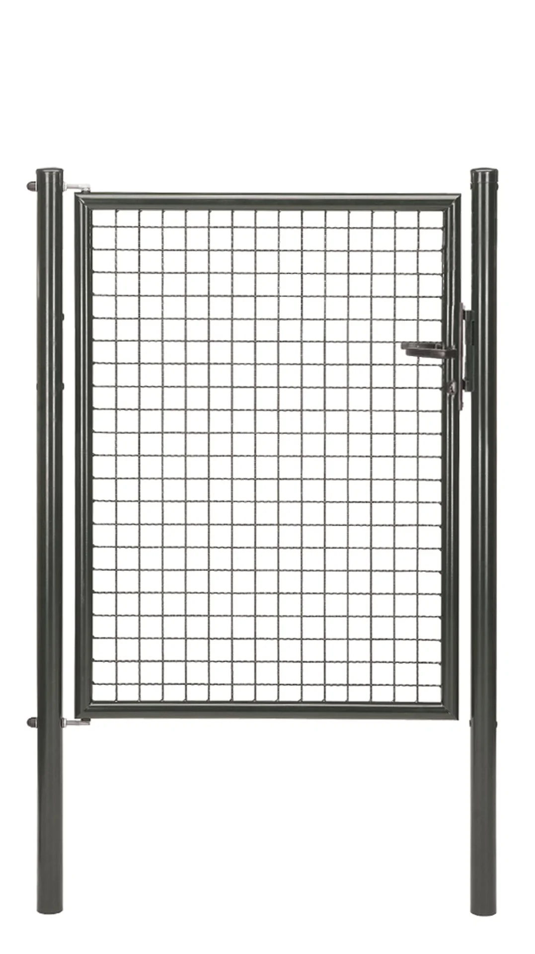 Wellengitter-Einzeltor , anthrazit-metallic, Breite 125 cm, Höhe 125 cm - 2