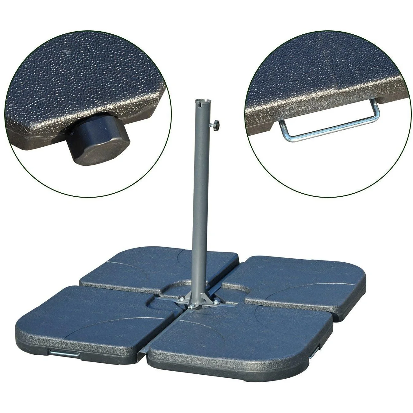 Behälter für Bodenkreuz befüllbar Sonnenschirmständer - 7