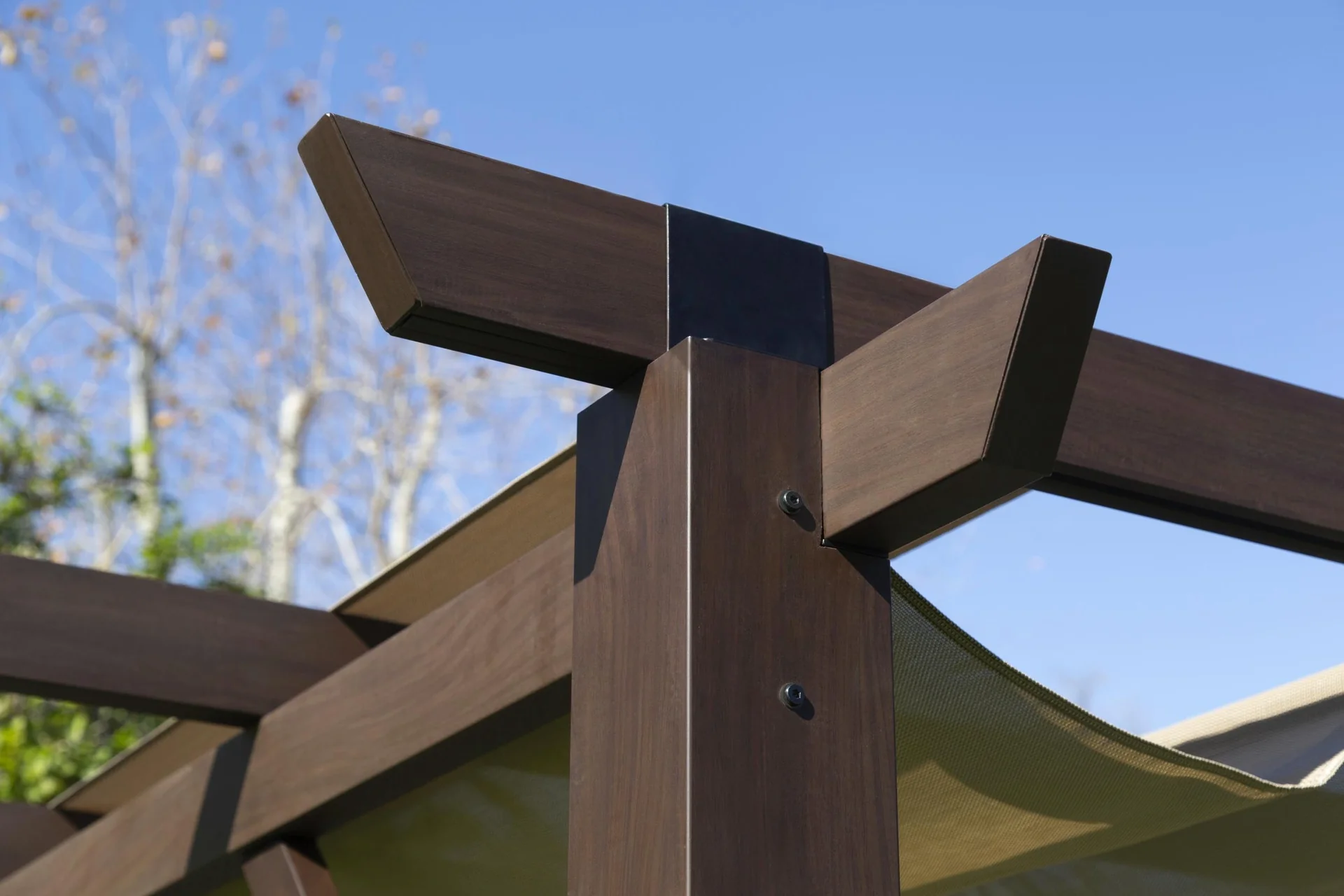 Paragon Outdoor Aluminium Pergola Modena 12x20 espresso - 6