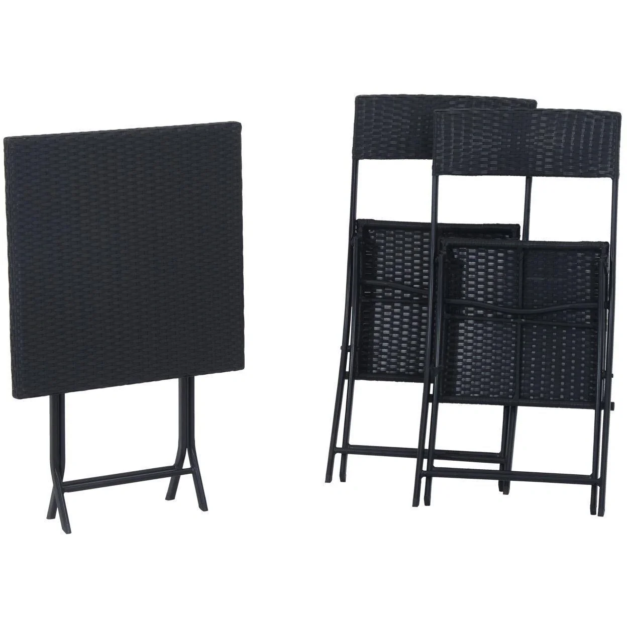 Balkonset Polyrattan Gartenmöbel 3tlg. Balkonmöbel - 4