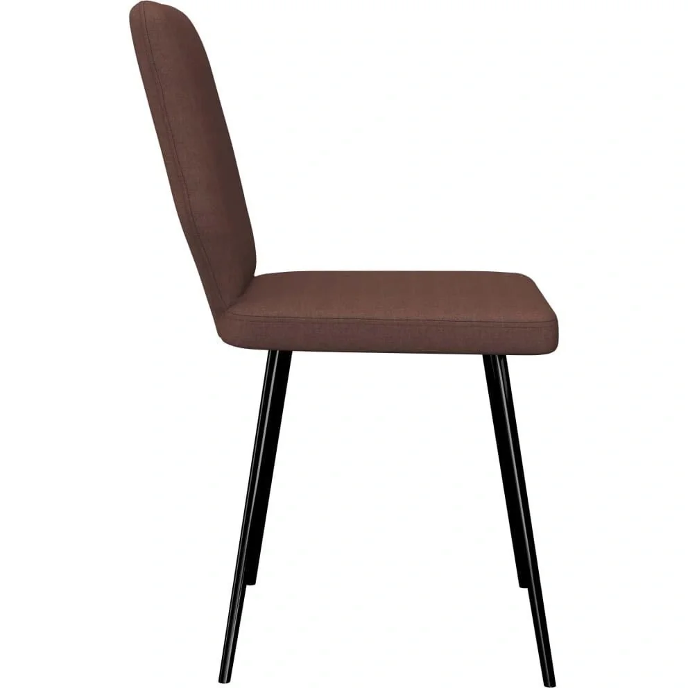 Esszimmerstühle 2-Sitzer Stoff braun - 5