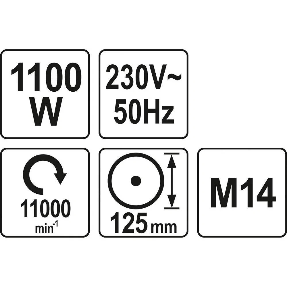 Winkelschleifer - 1100W - 125mm - 1