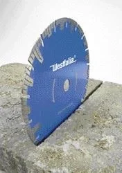 Diamant Trennscheibe 125 mm mit segmentierten Rand - 1