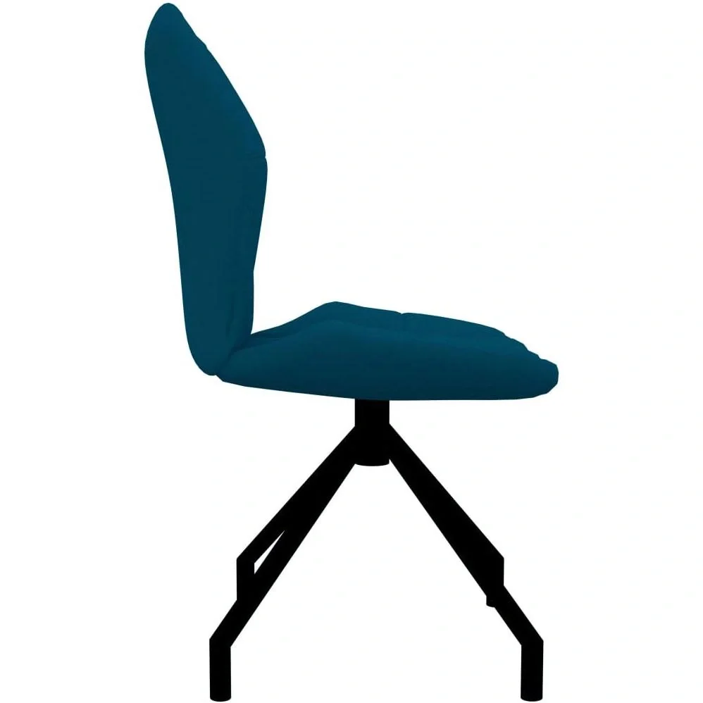 Esszimmerstühle 2-Sitzer Kunstleder blau - 1