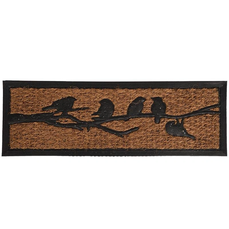 Türmatte Gummi/Kokos Vögel auf Ast, 75 x 25 x 0,9 cm - 1