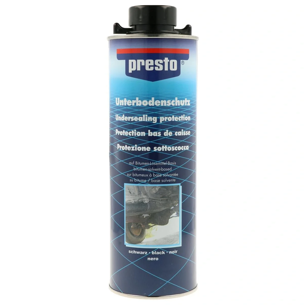 Unterbodenschutz Bitumen, Farbe schwarz, 1000 ml Spritzpistolendose - 1
