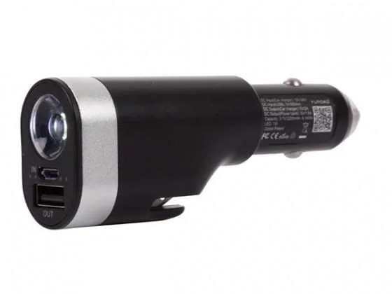 6-In-1 Autoladegerät / Powerbank / LED-Taschenlampe / Sicherheitsgurtschneider / Notfallhammer - 5