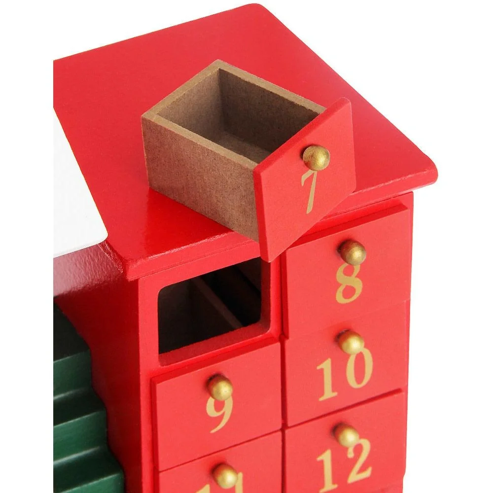 Adventskalender-Lokomotive mit Schubladen zum Selbstbefüllen - 4