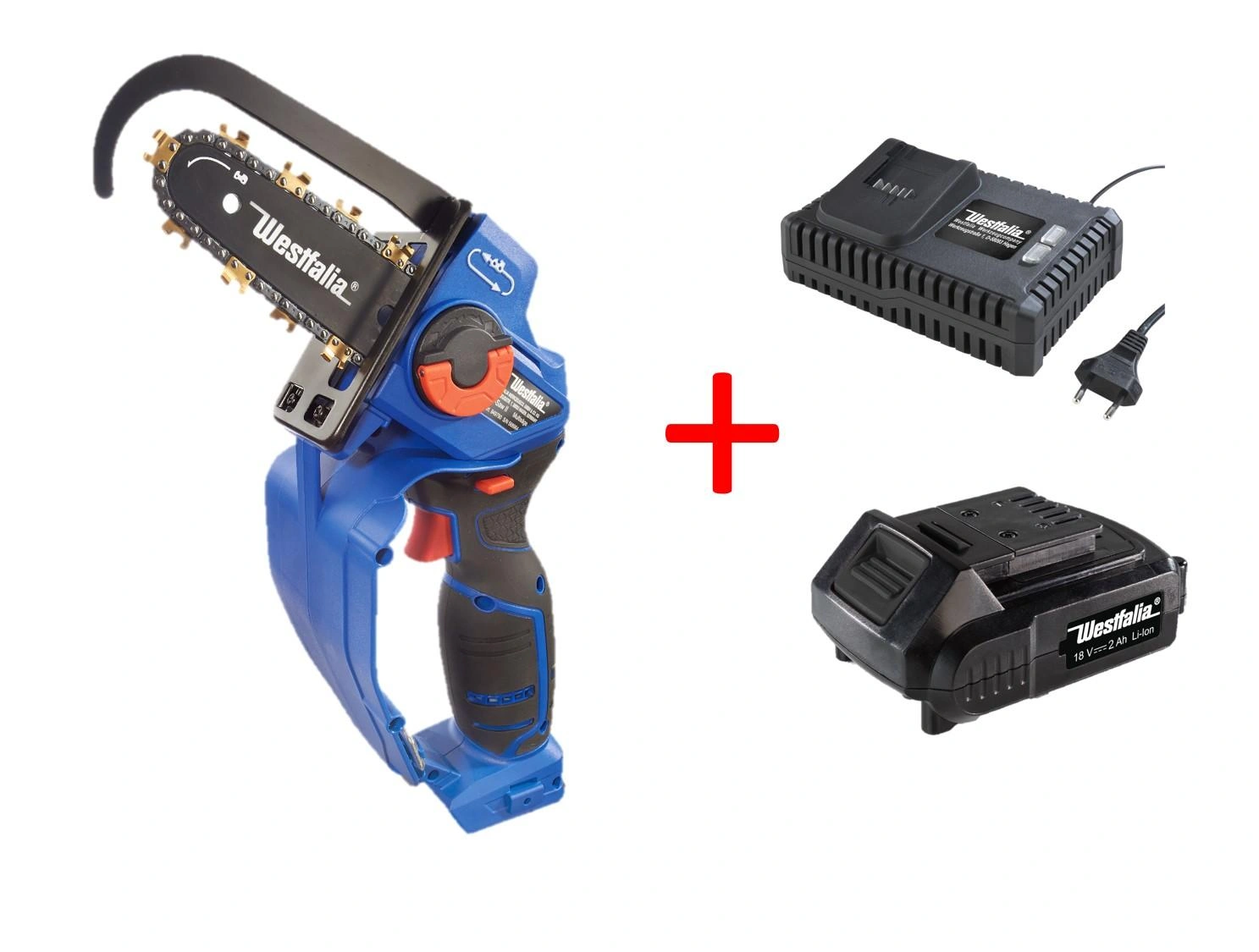 X-Saw-Pro Powersäge-Set, inklusive 18V Akku 2,0 Ah und Schnellladegerät - 1