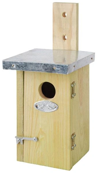 2 in 1 Zaunkönig Nistkasten, Nisthilfe und Futterstation - 1