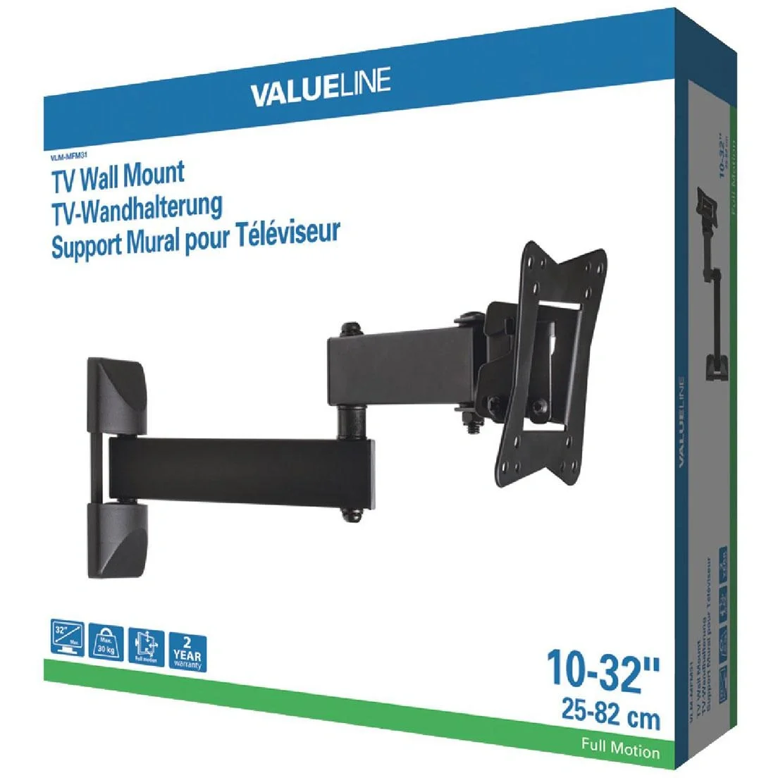 TV-Wandhalterung vollbeweglich 10 - 32 " 30 kg - 1