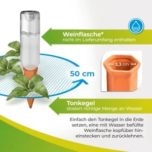 Bewässerungskegel "Hydro Wine" 4er Set - 4