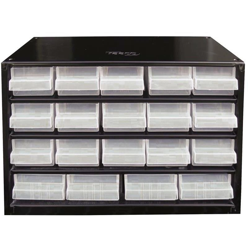 Stahl-Schubladenschrank mit 19 Schubladen - 30,6 x 15 x 19,5 cm - 2
