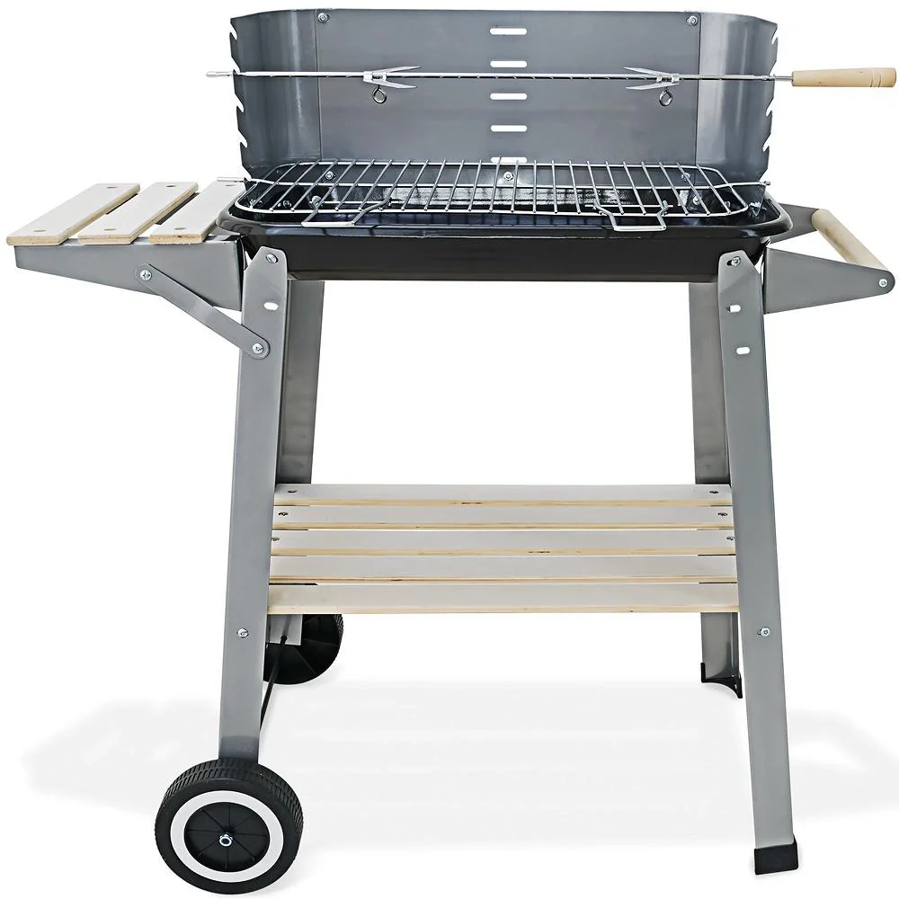 BBQ-Grill - Mit Rädern und Arbeitsplatte - 55x35cm - 7