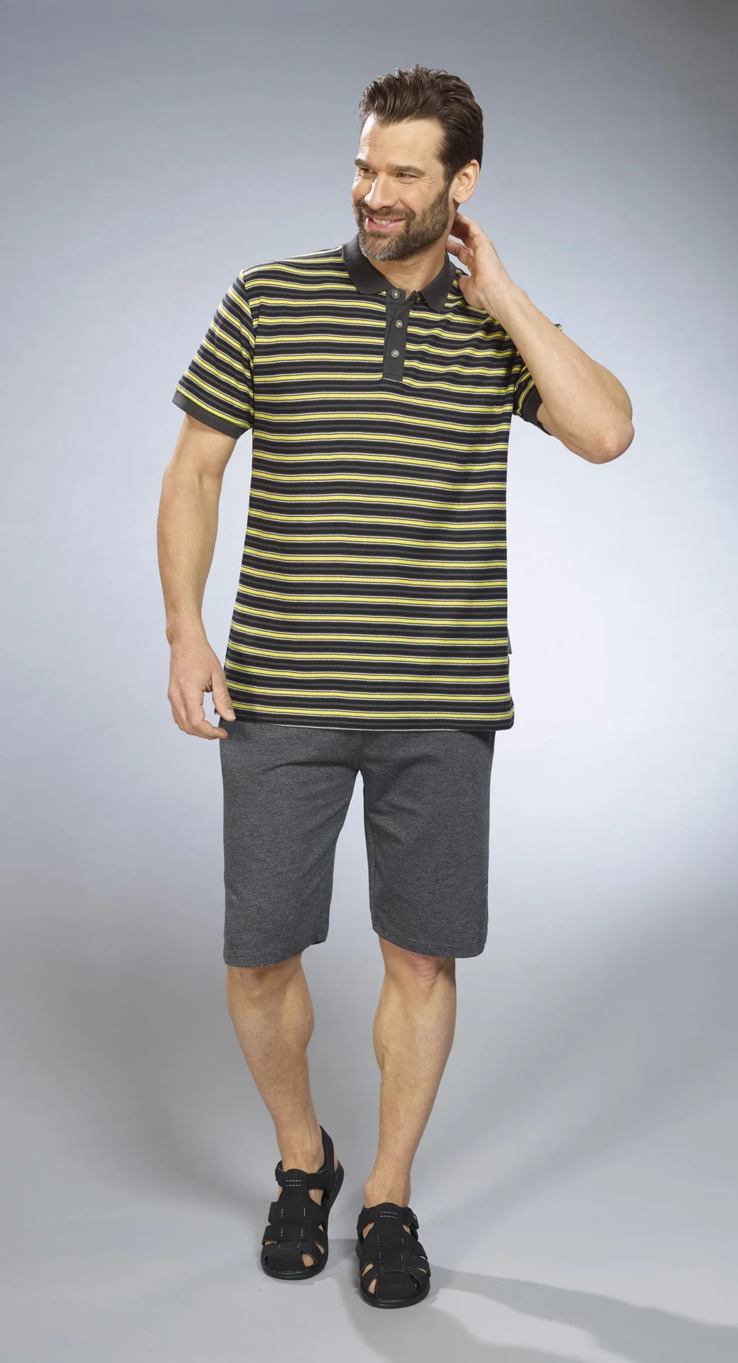 Sweat Bermuda, Farbe anthrazit, Gr.3XL - 2