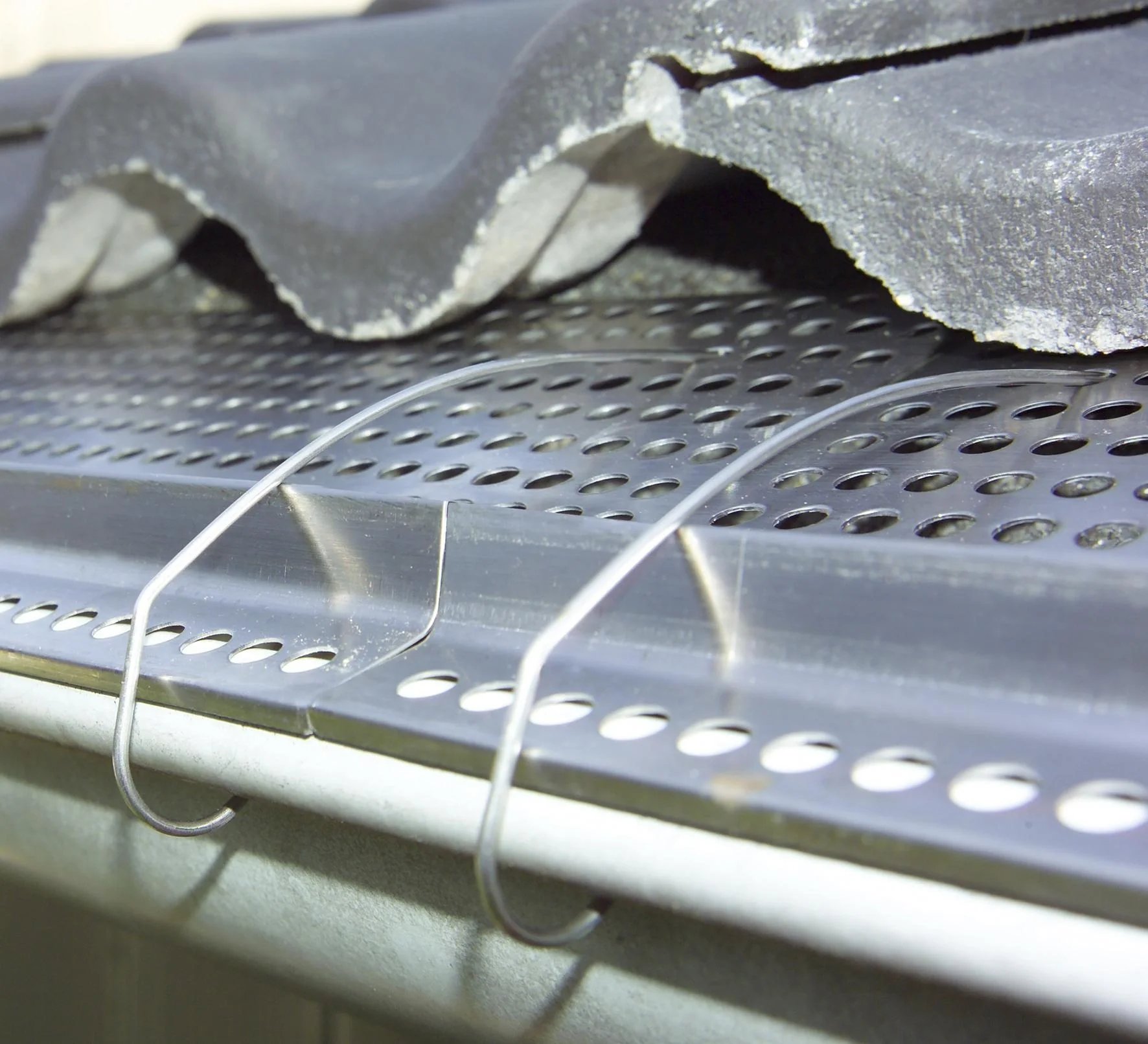 Edelstahl Dachrinnenschutz 6 Platten je 50 cm Länge/ 12,5 cm Tiefe - 5