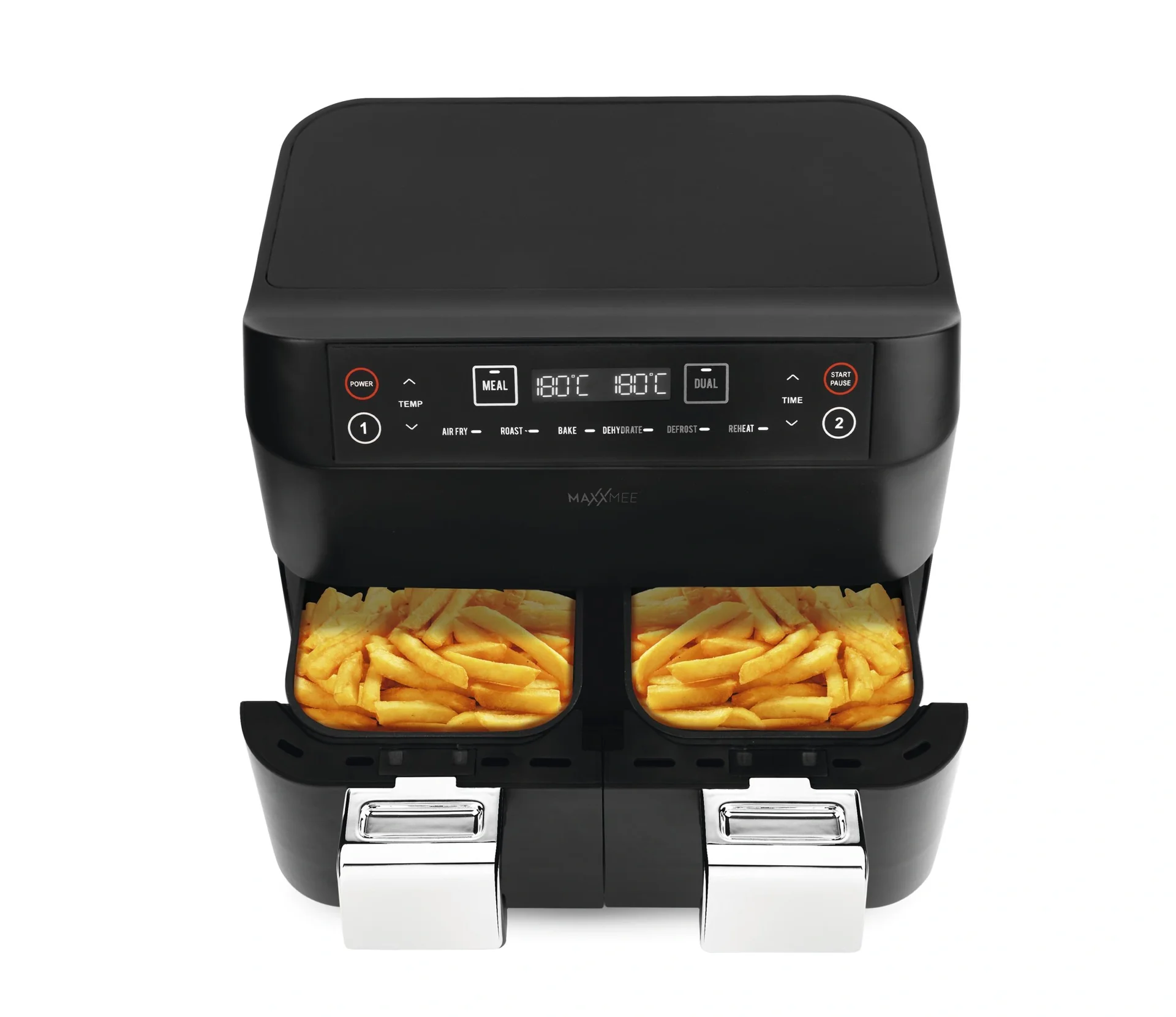 Heißluft-Fritteuse mit Doppelkorb, 2 x 3,8 l - 10