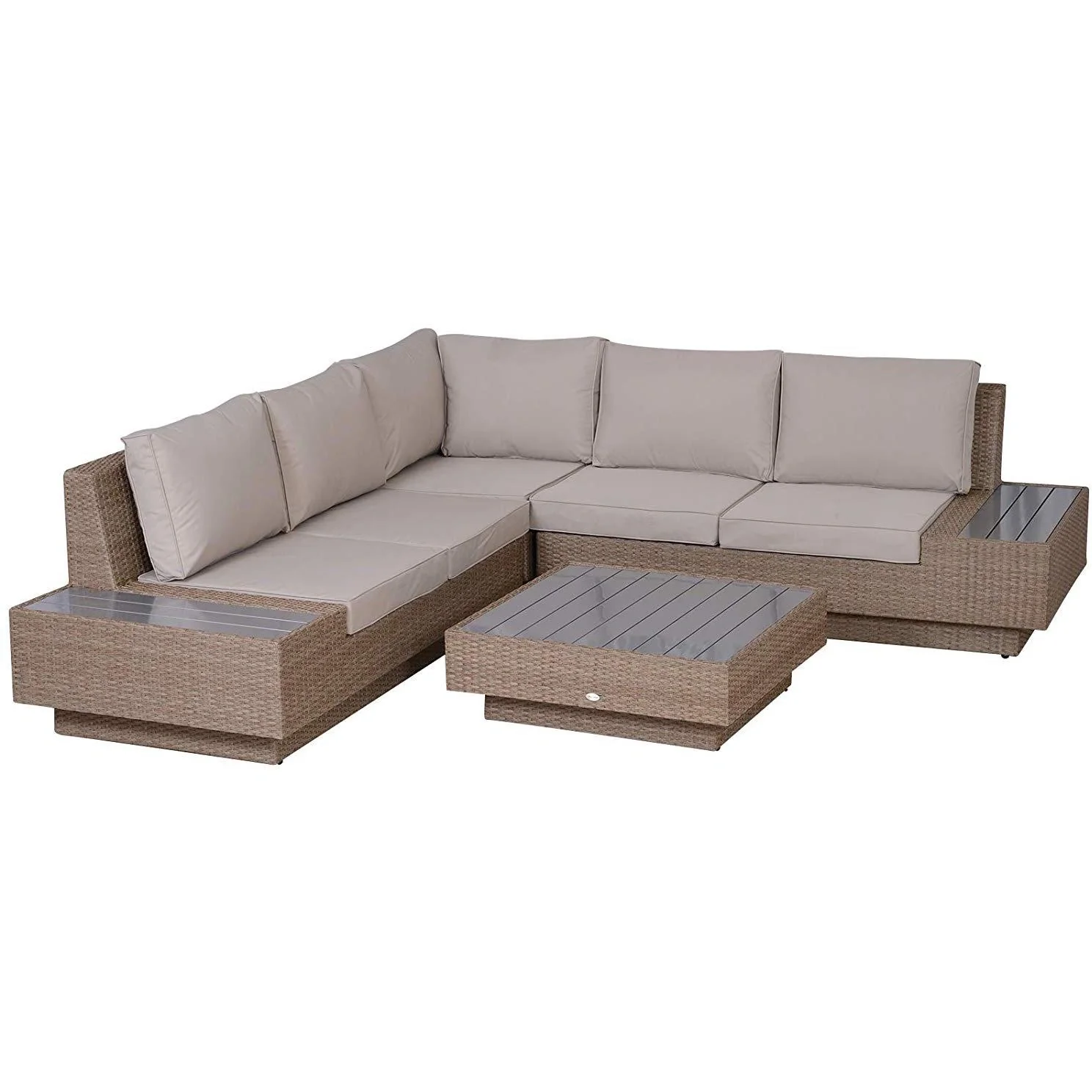Luxus Polyrattan Loungeset - 8
