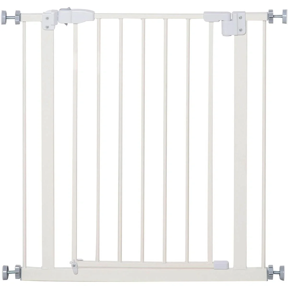 Türschutzgitter ohne bohren 74-80 cm einstellbar Treppenschutzgitter Absperrgitter mit Doppelter Verschluss Hunde Absper - 4