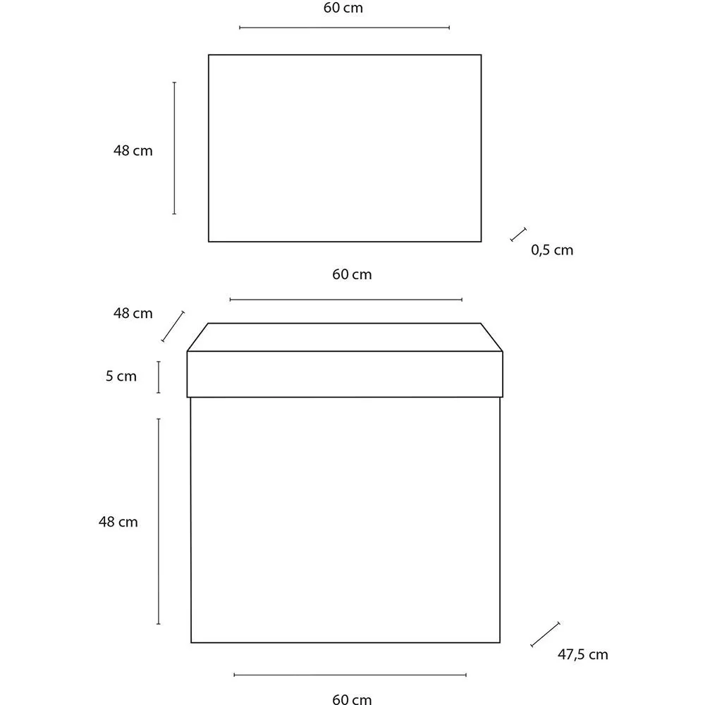 Badezimmermöbel Flow - Knock-Down - 60cm - Gris Eiche - 4