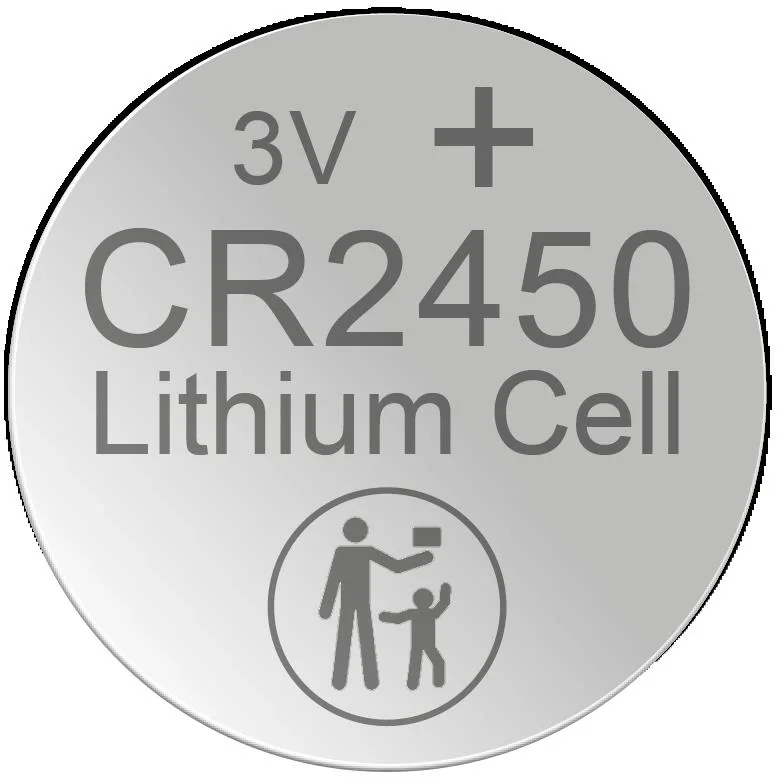 Lithium Knopfzelle CR2450, 3 Volt - 5 Stück - 1