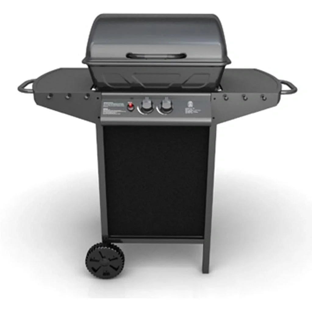 Gasgrill mit 2 Kochstellen schwarz - 3