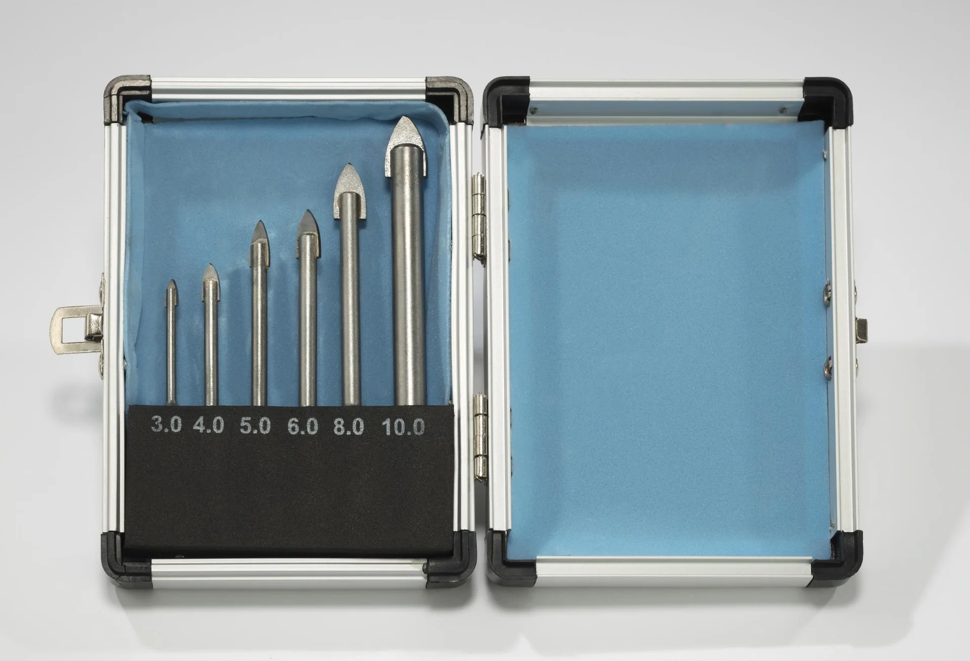 HM-Glasbohrer-Satz mit 1/4" Sechskant-Aufnahme 6-teilig - 3