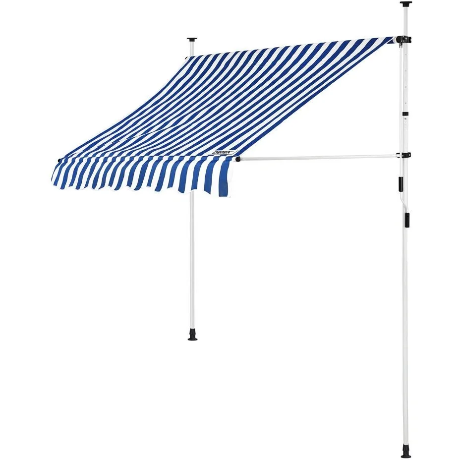 Klemmmarkise blau/weiß 150cm - 6