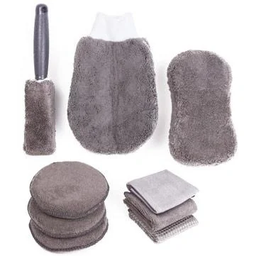 Auto-Reinigungsset - Mikrofaser - 9-teilig - 1