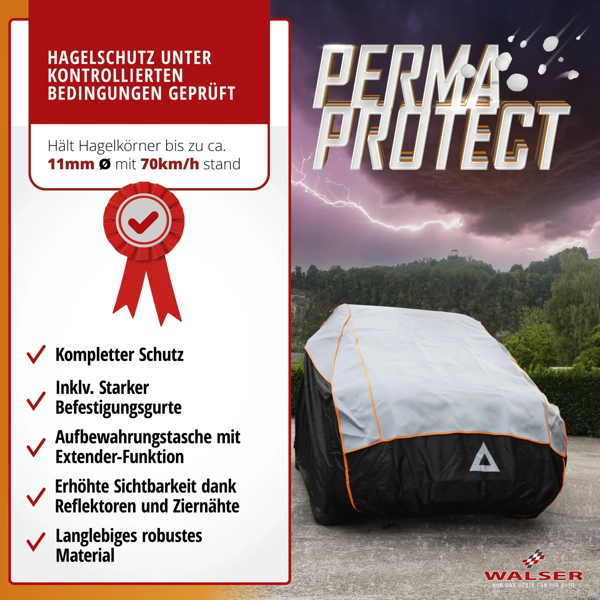 Bus Hagelschutzplane Perma Protect, Transporter-Hagelschutzgarage Größe M - 6