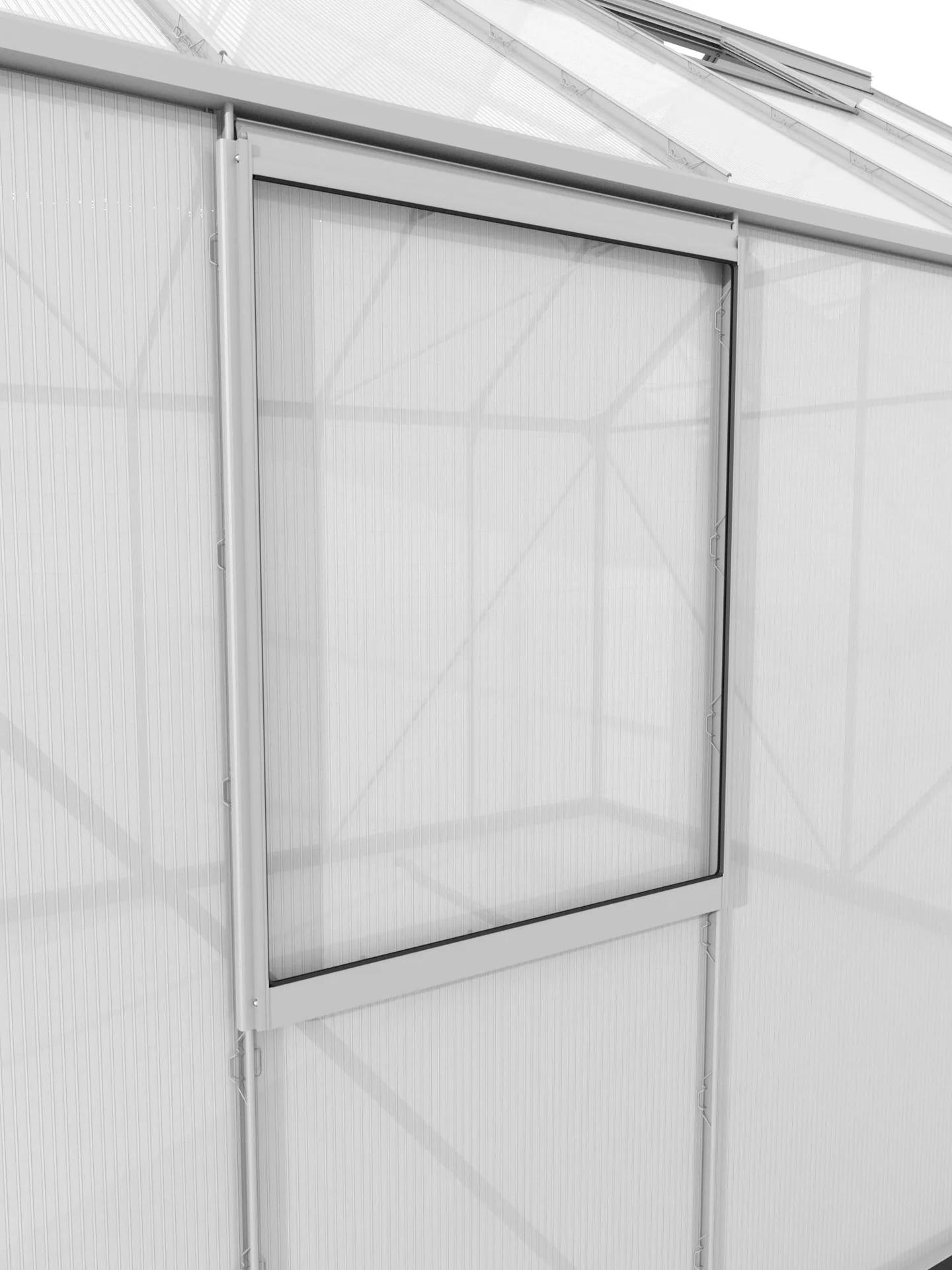 Seitenfenster V HKP 6 mm, Farbe alu - 1