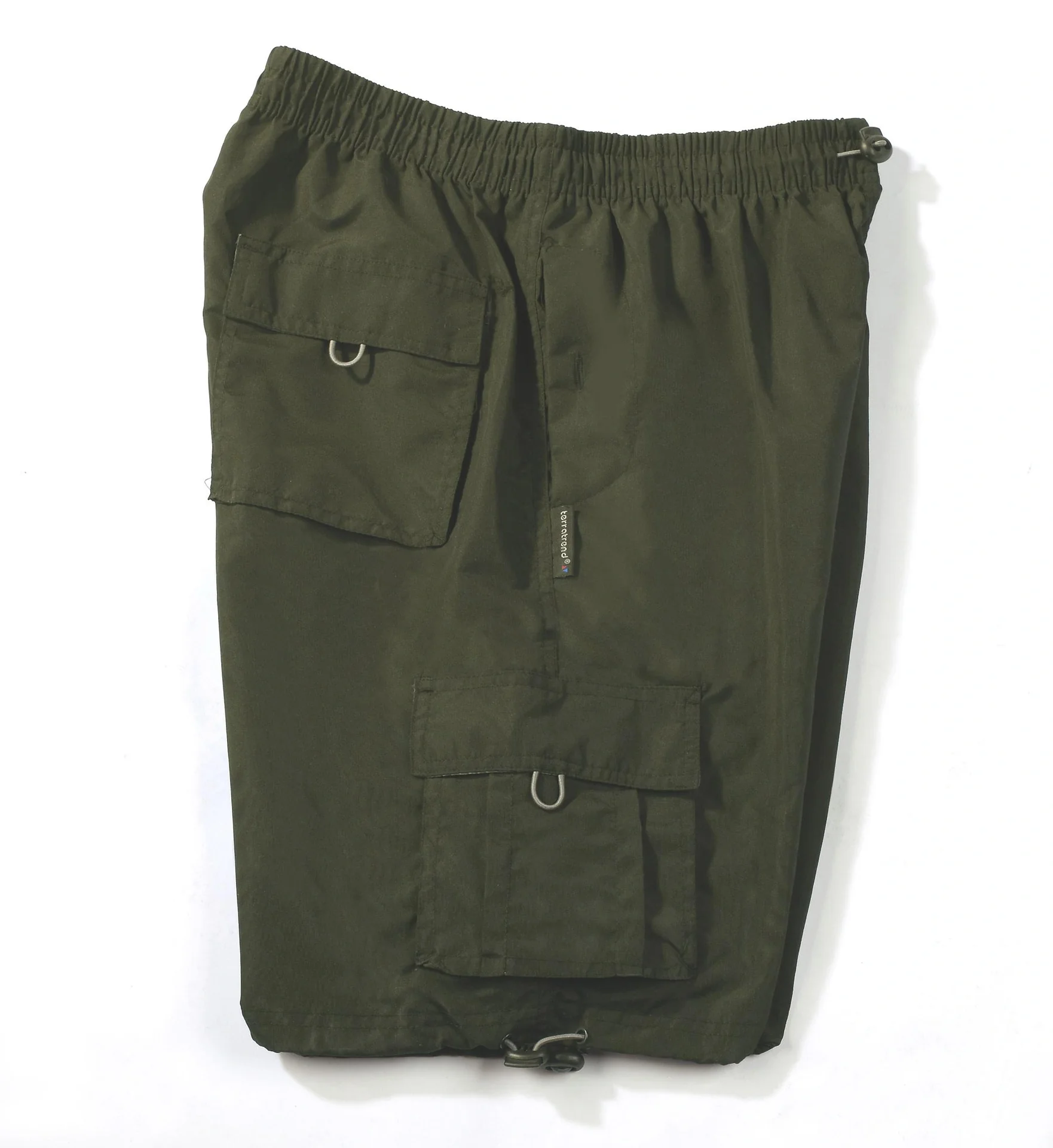 Herren Shorts mit Gummizug, Farbe oliv, Gr. XL - 2