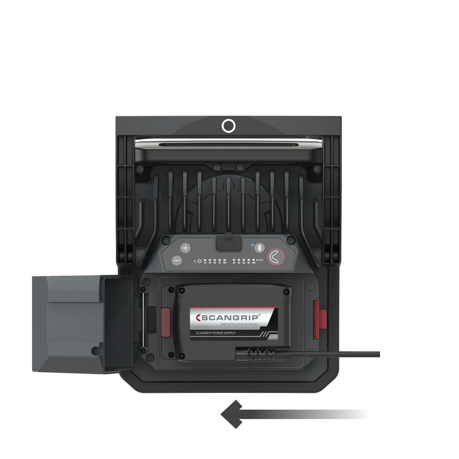 Handflutlichtstrahler NOVA 10 CAS + Scangrip CAS Netzgerät + abnehmbarem Diffuser L - 12