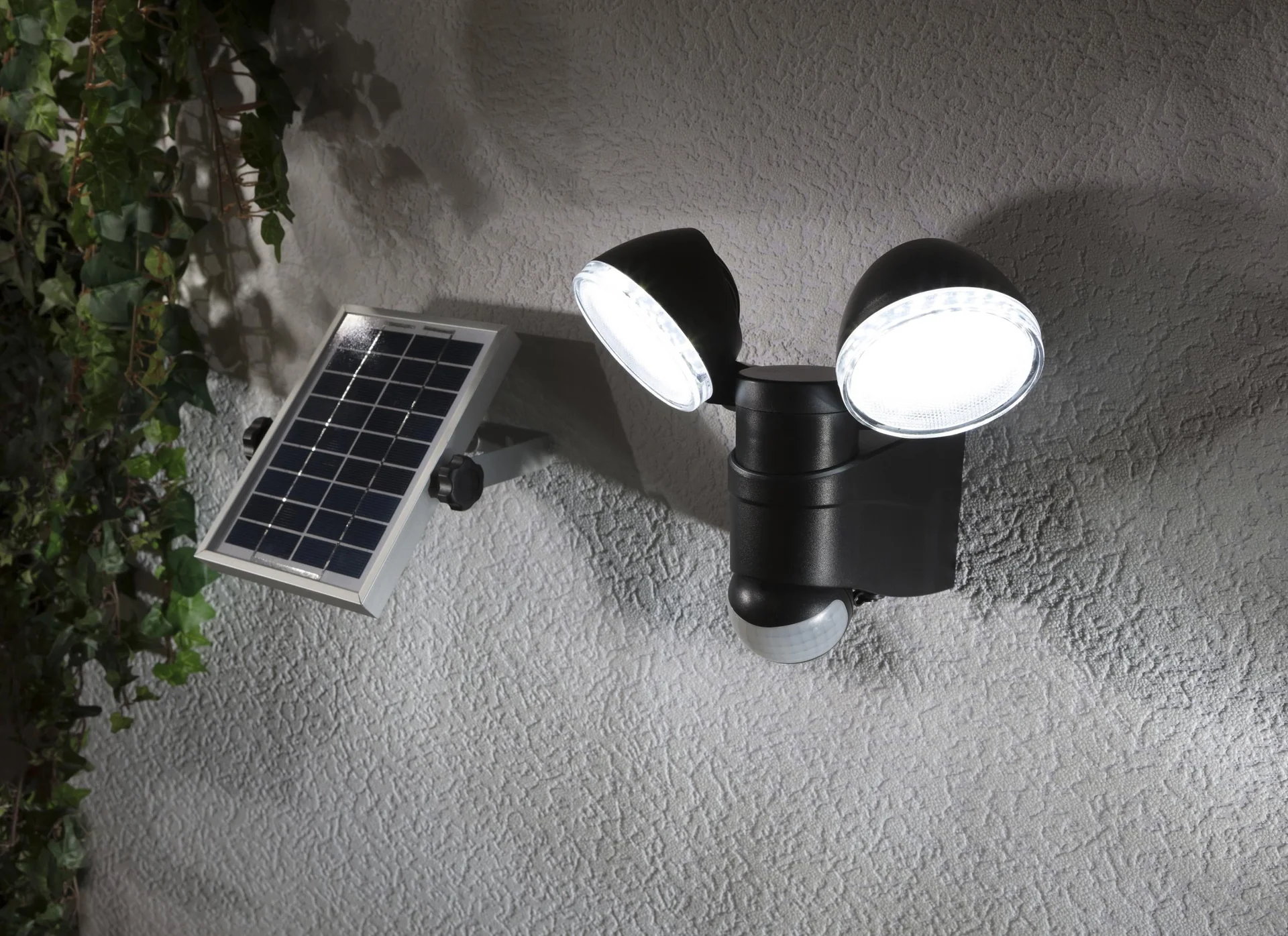 Duo Strahler mit Solarpanel und Bewegungsmelder - 6
