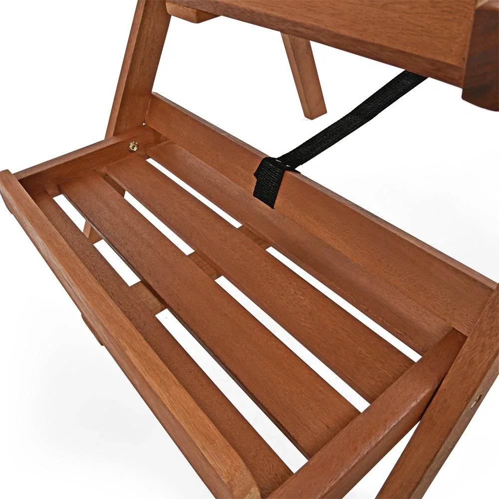 Blumentreppe 3 Stufen Akazienholz - 8