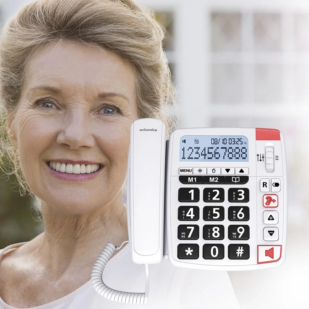 Großtastentelefon Swissvoice Xtra 1150 mit Display und Direktwahltasten, schnurgebunden - 2