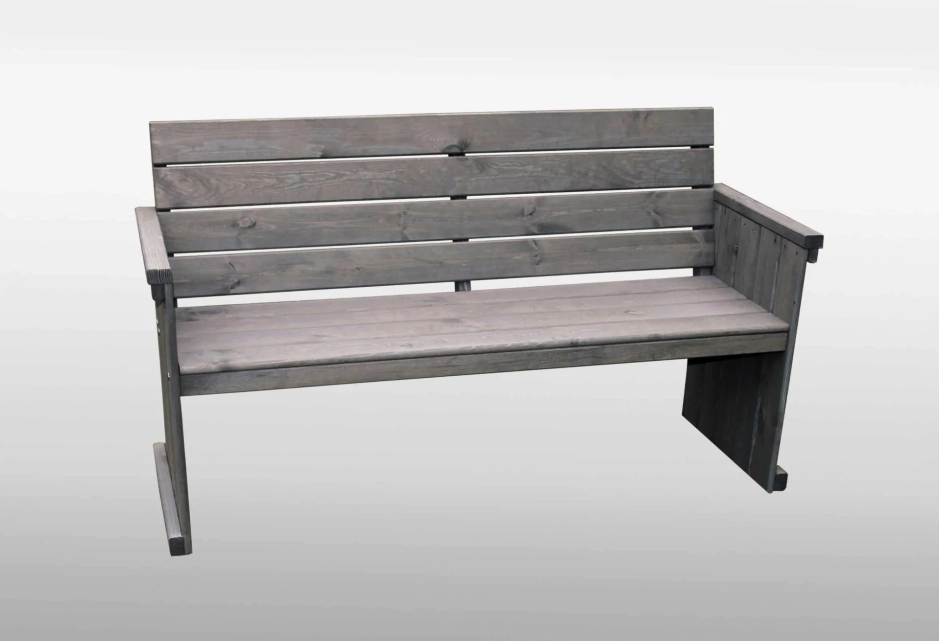 Holz-Bank St. Peter Ording, """"grau - 1