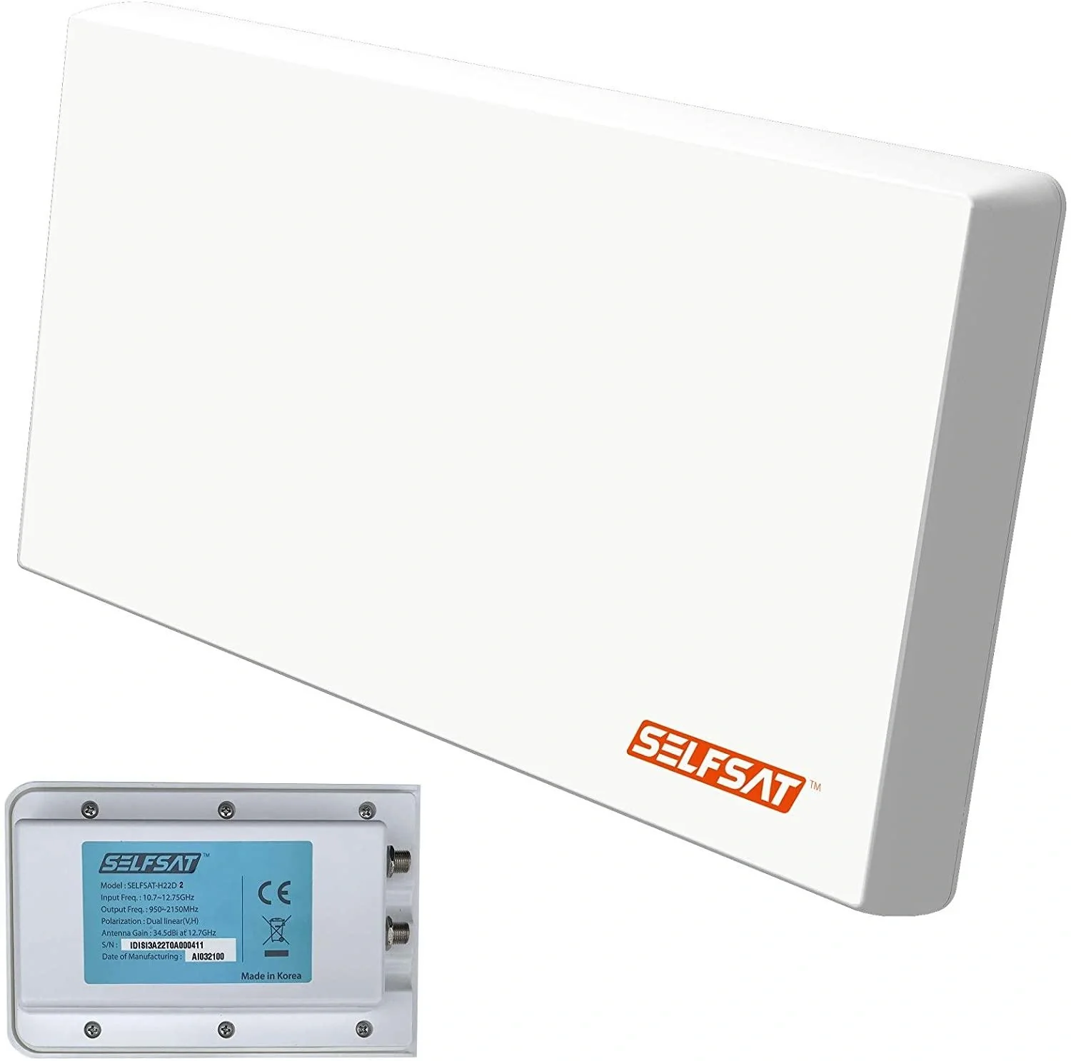 Sat Flachantenne mit Twin LNB - 6