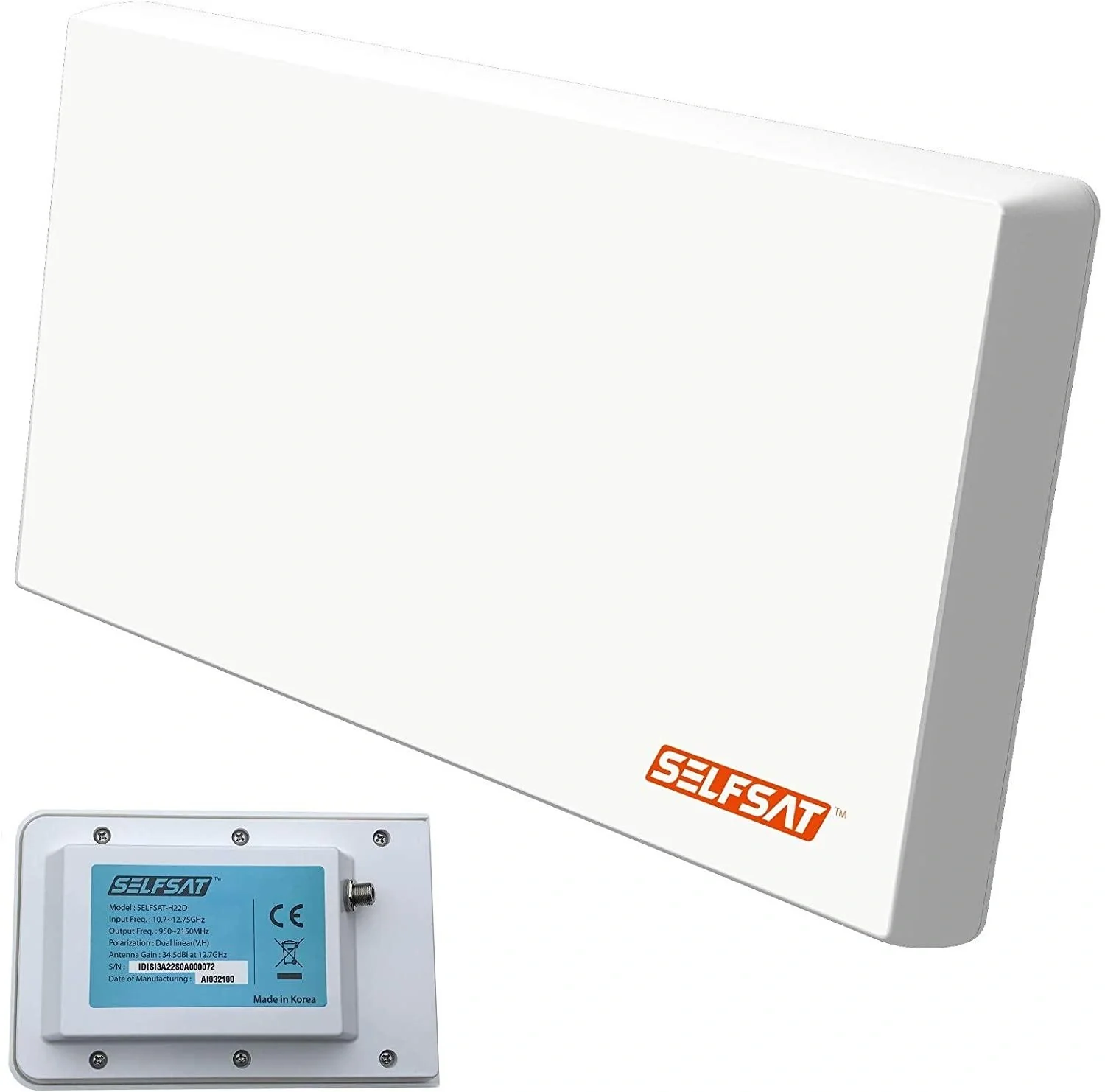 Sat Flachantenne mit Single LNB - 6